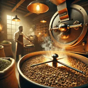Röstprozess bei Kaffee