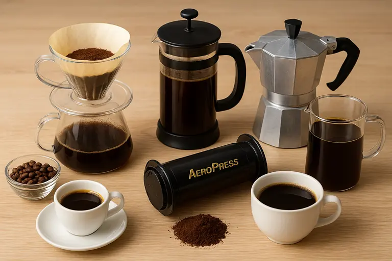 Methoden der Kaffee Zubereitung