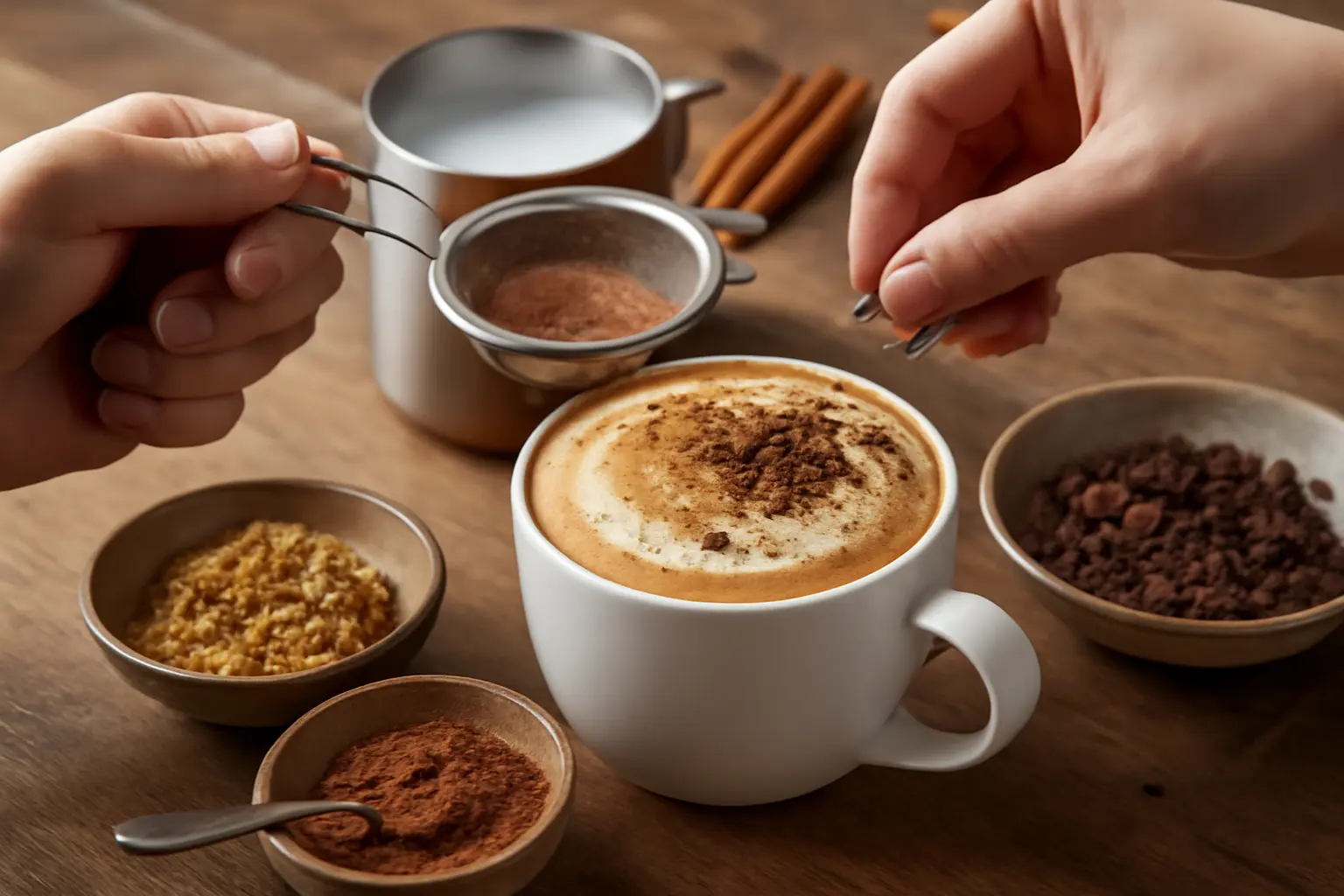 Kreative Toppings und Gewürze verleihen dem Cappuccino individuelle Genussnuancen – cappuccino zubereitung perfekt
