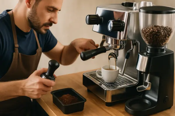Espresso entdecken: Ihr ausführlicher Leitfaden für meisterhafte Zubereitung und Genuss – passende Illustration