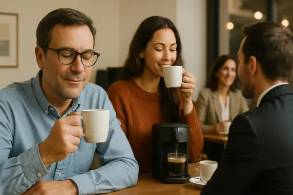 Kaffee entdecken: Von Bohne bis Genuss – Ihr Leitfaden für alle Lebenslagen – passende Illustration