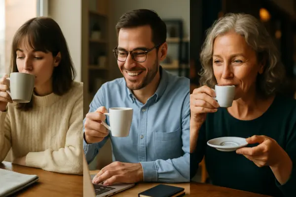 Kaffee entdecken: Von Bohne bis Genuss – Ihr Leitfaden für alle Lebenslagen – passende Illustration