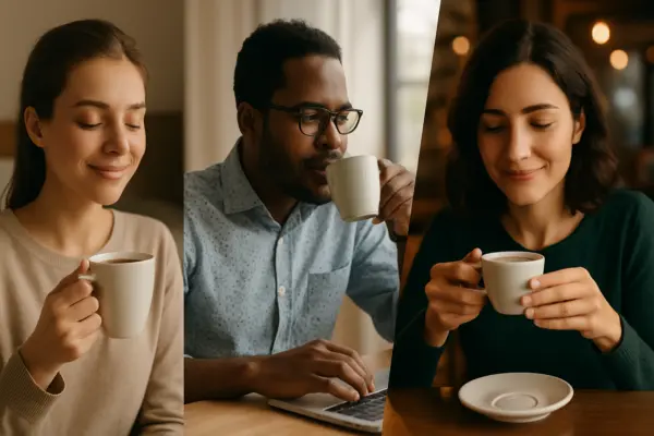 Kaffee entdecken: Von Bohne bis Genuss – Ihr Leitfaden für alle Lebenslagen – passende Illustration