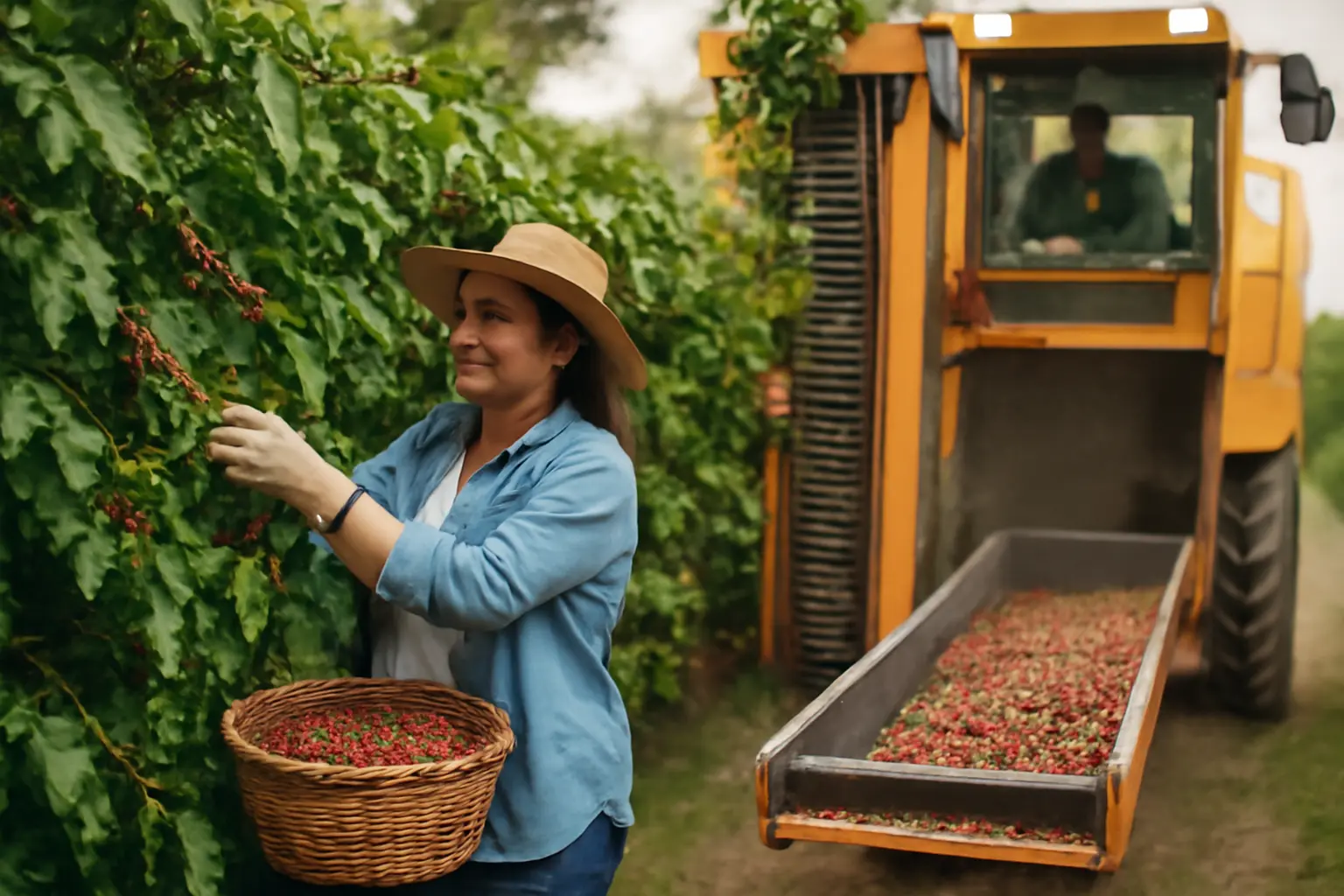 Ernteverfahren bei Kaffeebohnen: Handarbeit versus maschinelle Ernte – kaffeebohnen