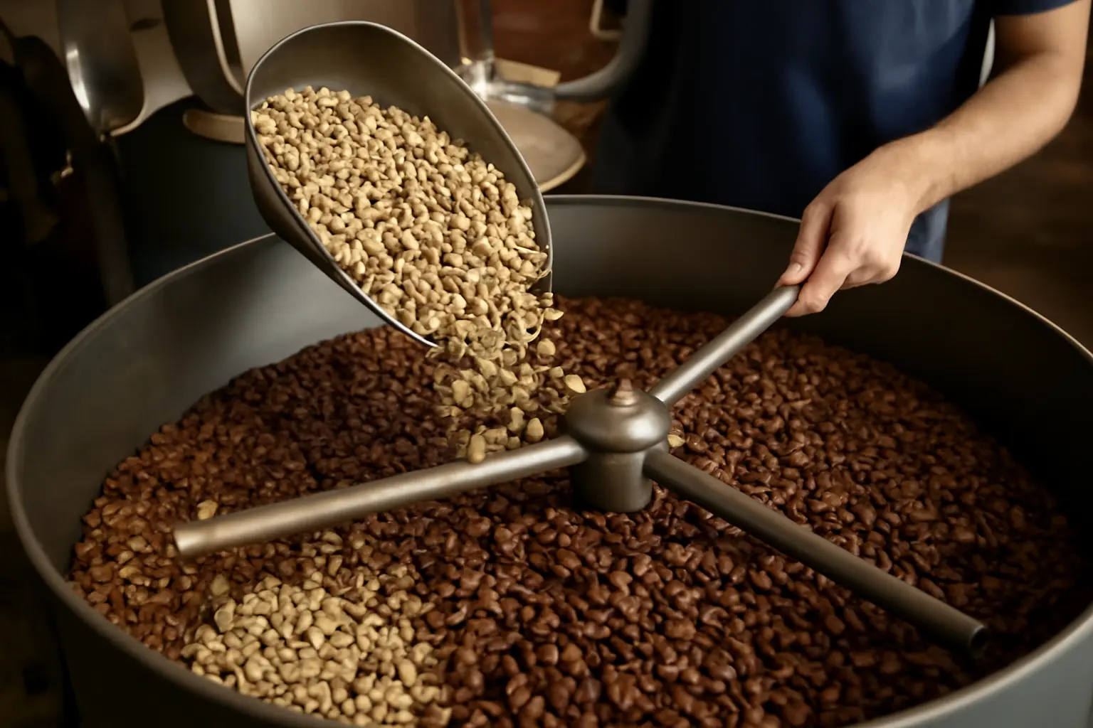 Röstung von Kaffeebohnen – Die Verwandlung von grün zu aromatisch braun – kaffeebohnen