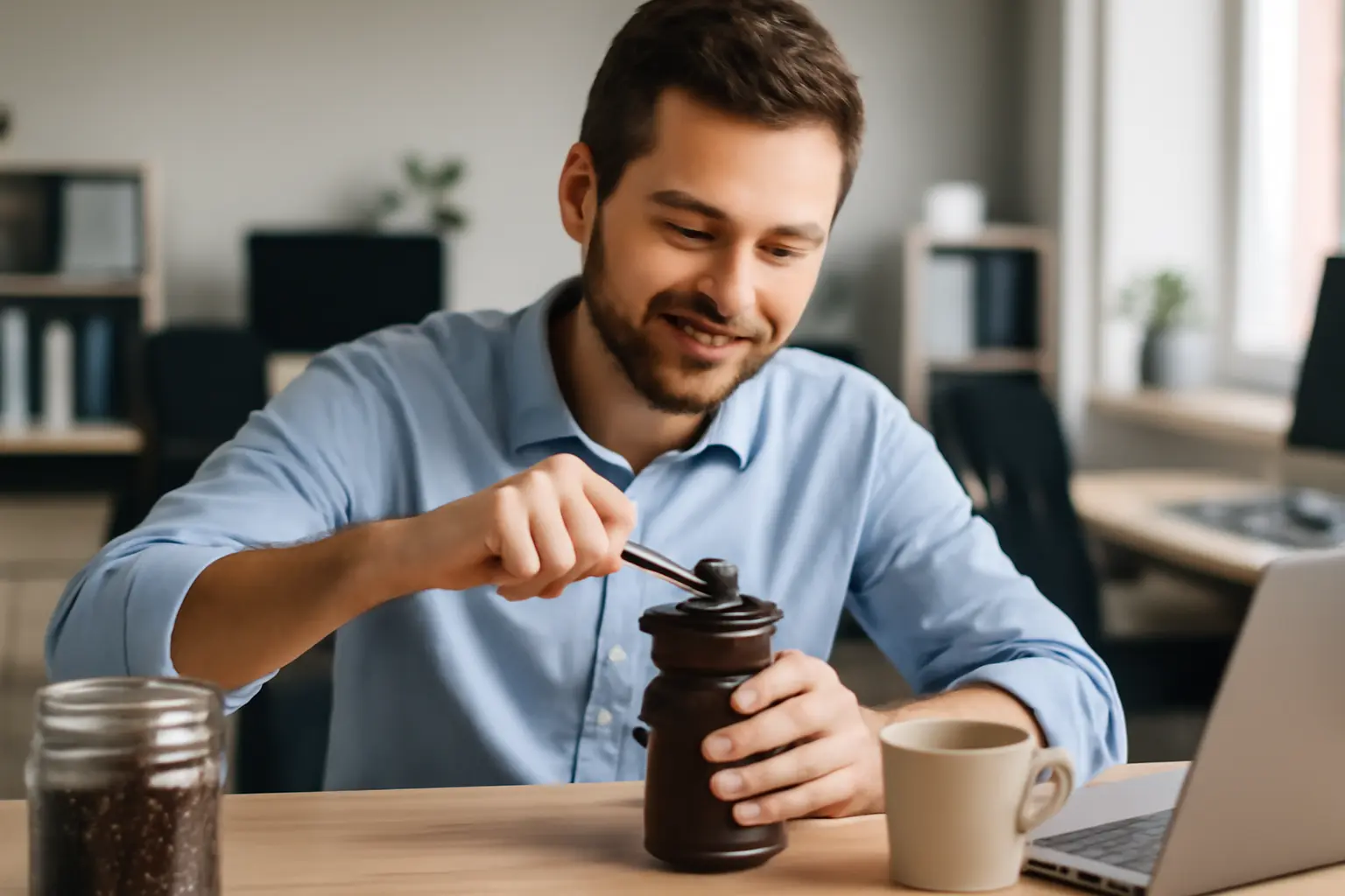 Manuelle Kaffeemühlen im Büro: Grenzen und Einsatzmöglichkeiten – Kaffeemühle Büro
