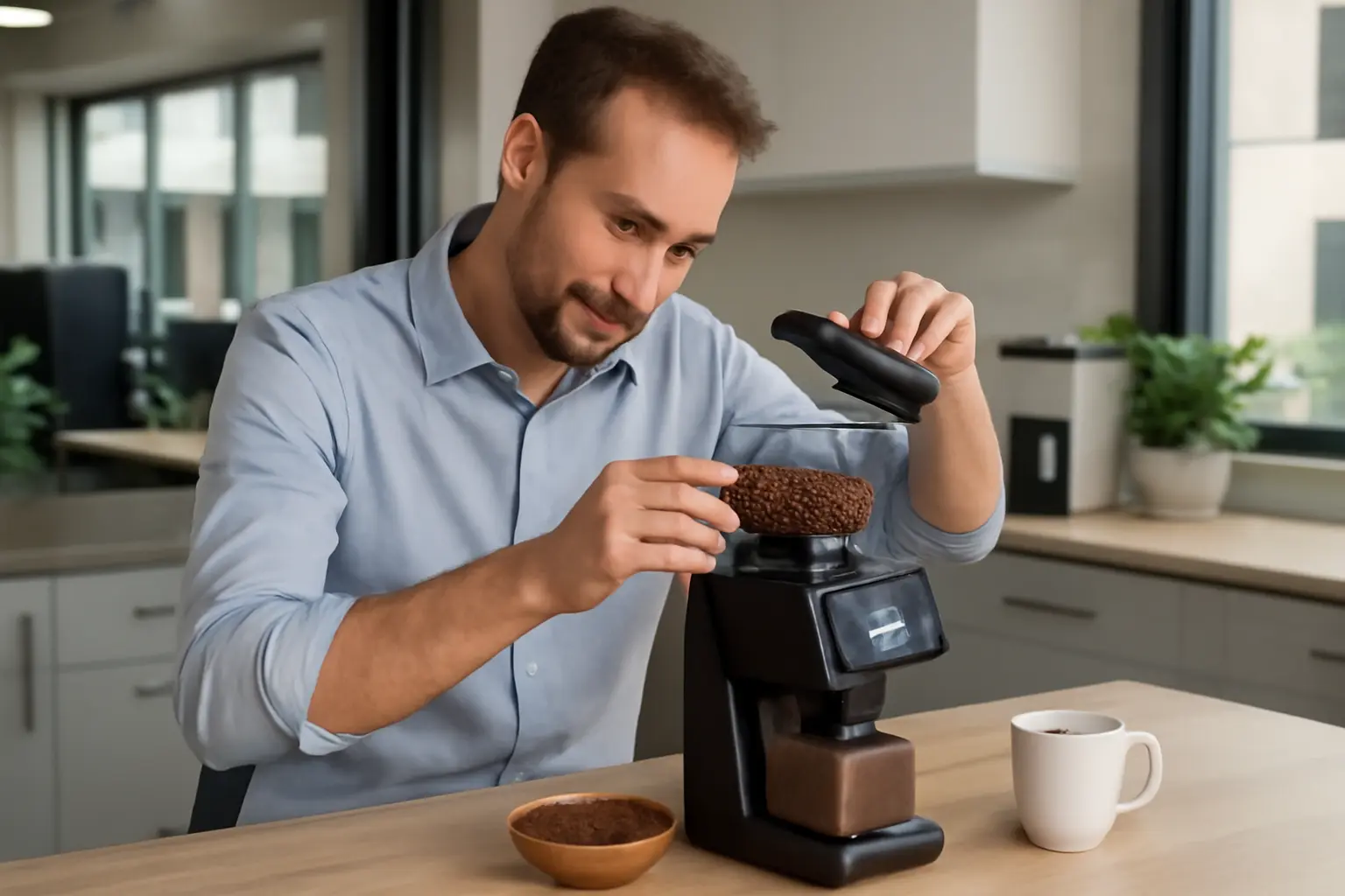 Effiziente Bedienung und Pflege der Kaffeemühle für nachhaltigen Bürokaffeegenuss – Kaffeemühle Büro