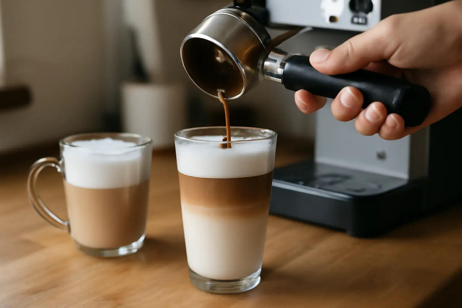 Die Zubereitung des Latte Macchiato Schritt für Schritt – latte macchiato