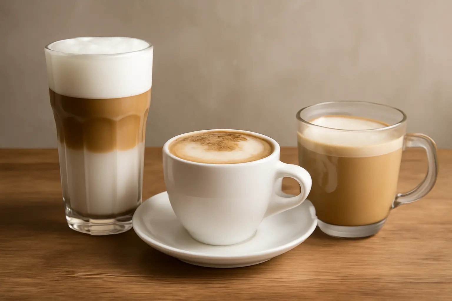Abgrenzung zu verwandten Kaffeezubereitungen: Latte Macchiato, Cappuccino und Milchkaffee – latte macchiato