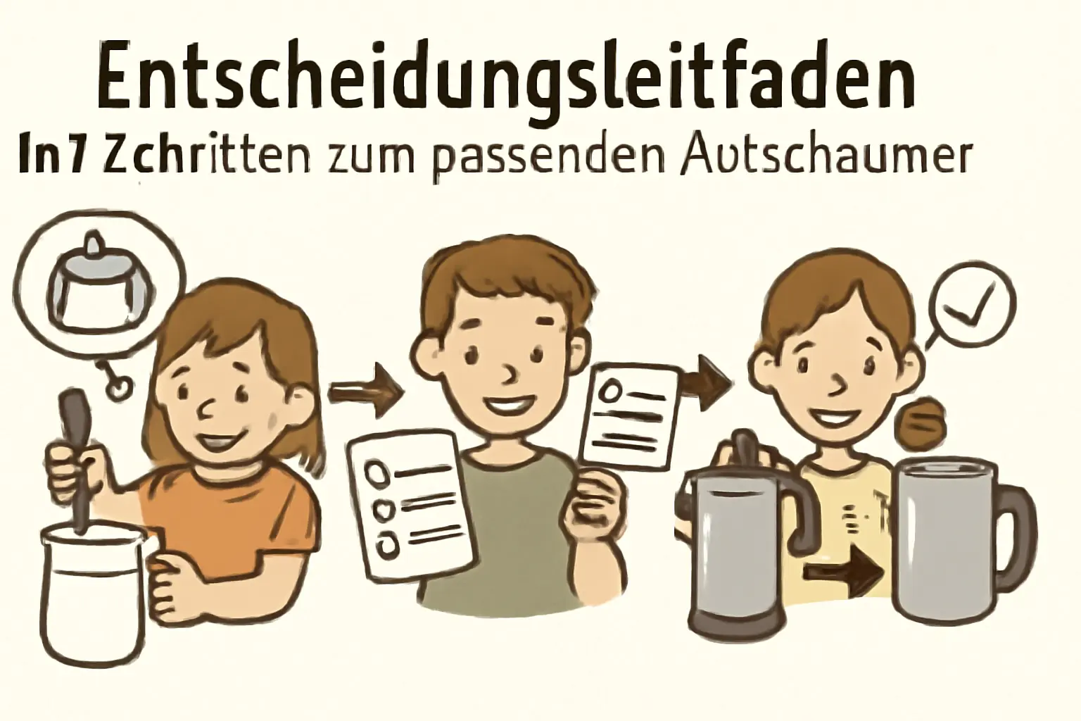 Entscheidungsleitfaden: In 7 Schritten zum passenden Aufschäumer – milchaufschäumer für einsteiger