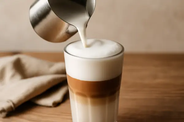milchschaum latte macchiato – passendes Artikelbild