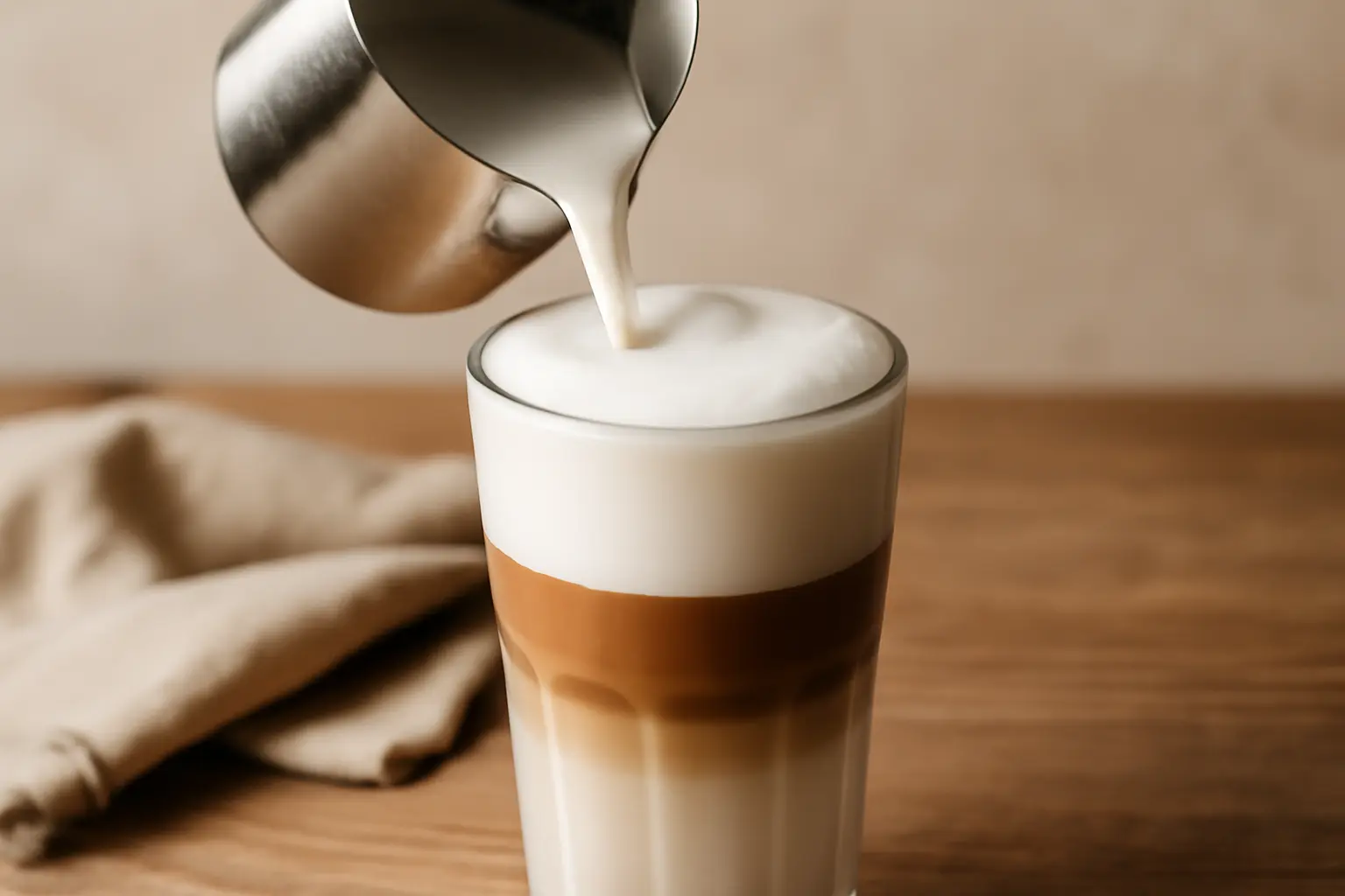 milchschaum latte macchiato – passendes Artikelbild